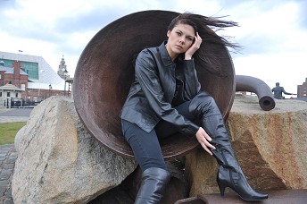 Girl-in-leather-boots-and-leather-jacket