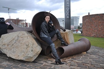 Girl-in-leather-boots-and-leather-jacket