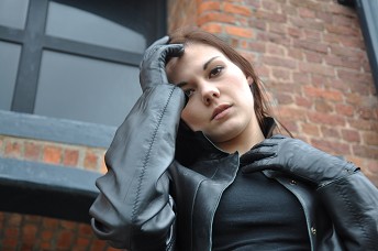 Girl-in-leather-boots-and-leather-jacket