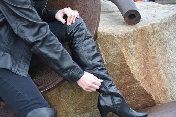 Girl-in-leather-boots-and-leather-jacket