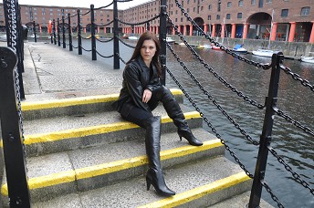 Girl-in-leather-boots-and-leather-jacket