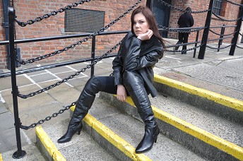 Girl-in-leather-boots-and-leather-jacket