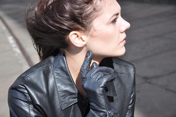 Hannah in leather gloves and boots girl 16
