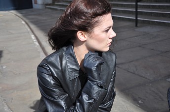 Hannah in leather gloves and boots girl 17