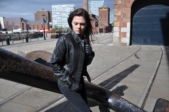 Hannah in leather gloves and boots girl 20