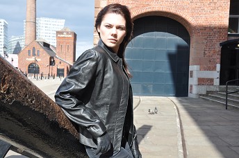 Hannah in leather gloves and boots girl 24