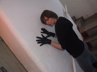 girls in leather gloves leather boots leather jacket