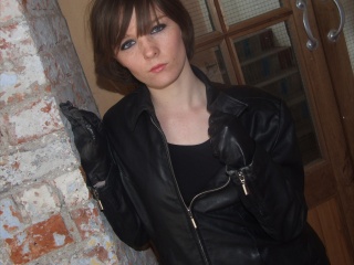 girls in leather gloves leather boots leather jacket