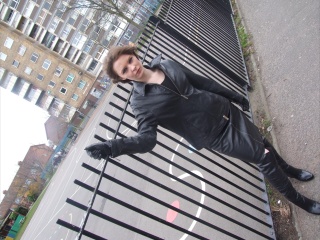 girls in leather gloves leather boots leather jacket