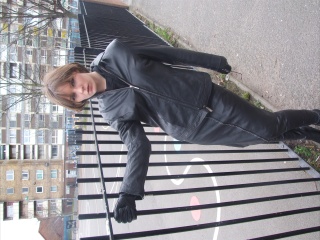 girls in leather gloves leather boots leather jacket
