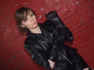 girls in leather gloves leather boots leather jacket