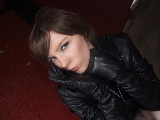girls in leather gloves leather boots leather jacket