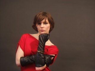 girls in leather gloves leather boots leather jacket