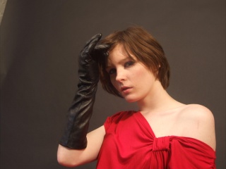 girls in leather gloves leather boots leather jacket