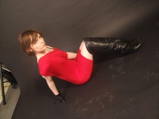 girls in leather gloves leather boots leather jacket