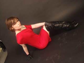 girls in leather gloves leather boots leather jacket
