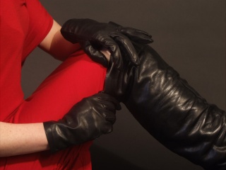 girls in leather gloves leather boots leather jacket