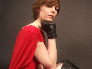 girls in leather gloves leather boots leather jacket