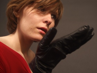 girls in leather gloves leather boots leather jacket
