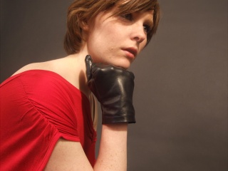 girls in leather gloves leather boots leather jacket