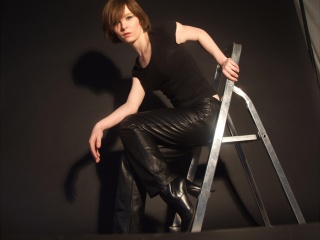 girls in leather gloves leather boots leather jacket