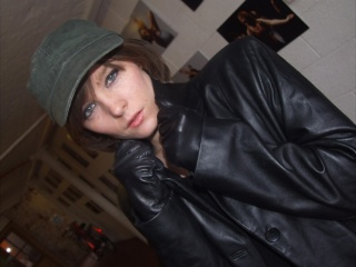 girls in leather gloves leather boots leather jacket