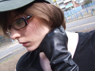 girls in leather gloves leather boots leather jacket