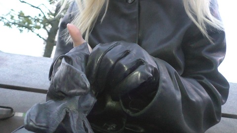 Jessy-girl-in-leather-jacket-leather-gloves-london