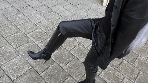 Cassy leather pants jacket