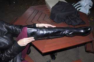 Erica-in-leather-pants-gloves-jacket-boots