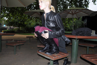 Erica-in-leather-pants-gloves-jacket-boots