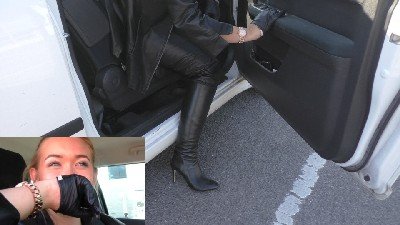 Girl-leather-gloves-girls-leather-pants-car-leather-boots